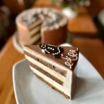 Slice of GIngerbread Mandarin cake