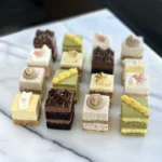 Trafiq Minis in various flavours. Matcha Mango, Coffee Tres Leches Strawberry Shortcake, Carrot Cake with Walnuts, Chocolate Decadence and Ultimate Lemon